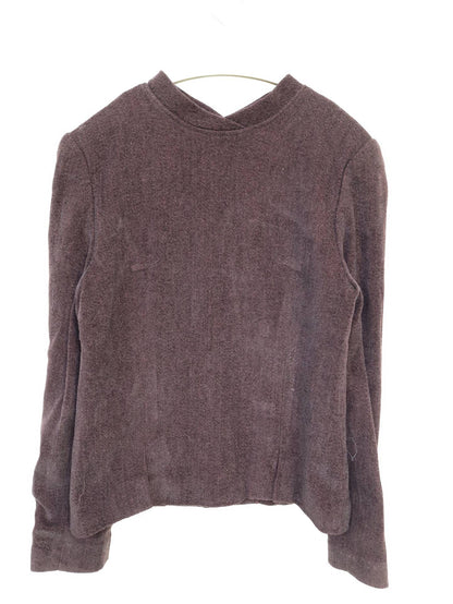 ノーカラージャケット/ジャケット/アウター/ブラウン/9