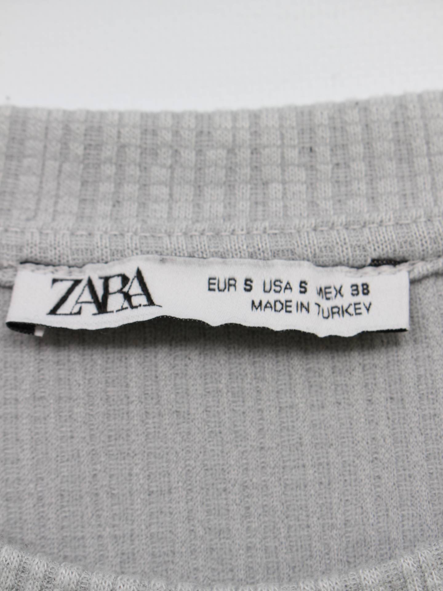 ZARA/ザラ/Tシャツ/カットソー/トップス/グレー/S