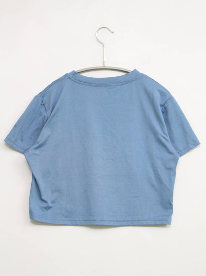 Lace Ledies/Tシャツ/カットソー/トップス/スカイブルー/F