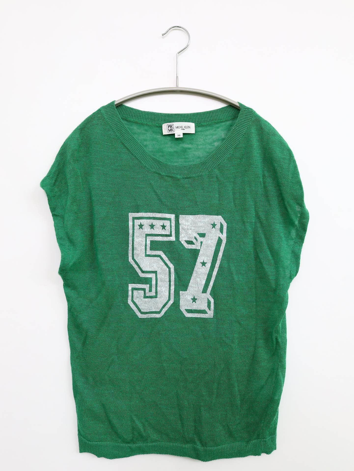 MICHEL KLEIN/ニット/セーター/トップス/グリーン/38