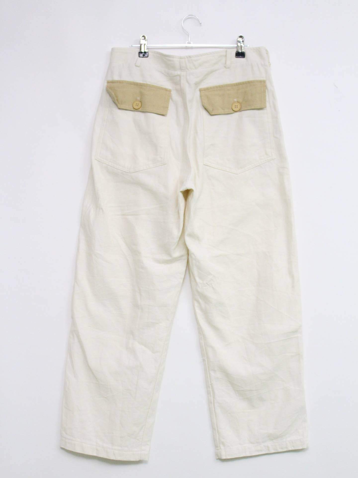 BROKEN BASE/デニムパンツ/パンツ/ホワイト/M