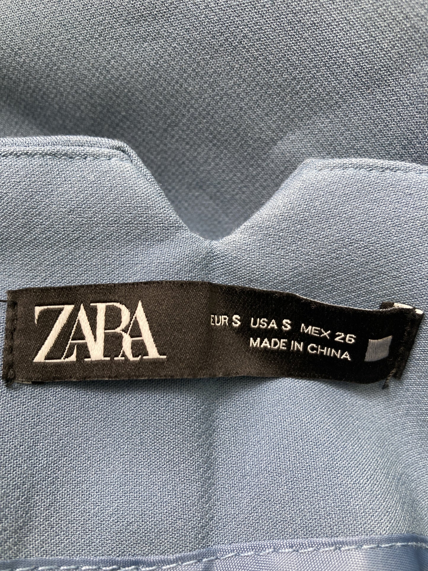 ZARA/ザラ/スラックス/パンツ/スカイブルー/S