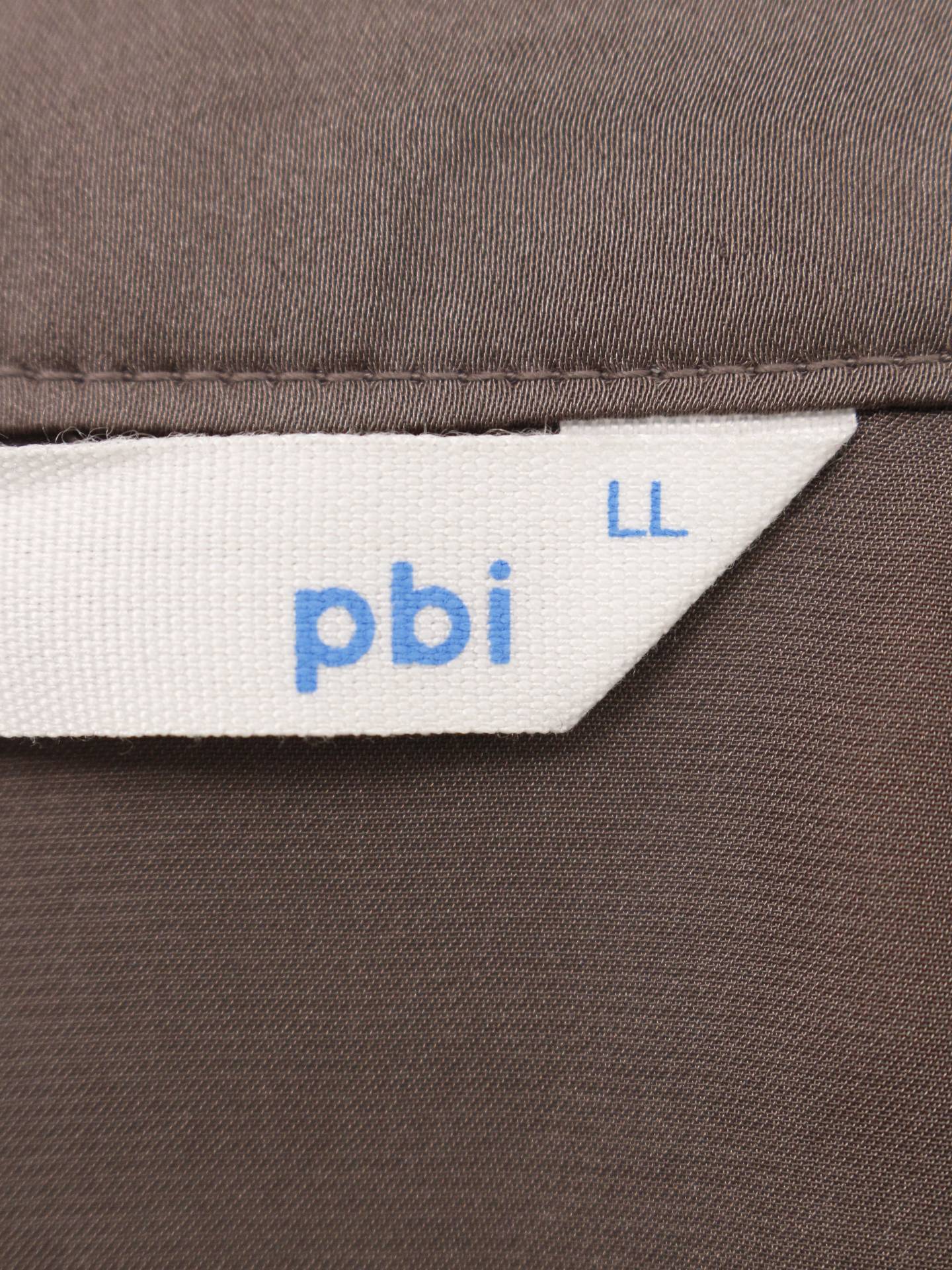pbi/シャツ/ブラウス/トップス/ブラウン/LL