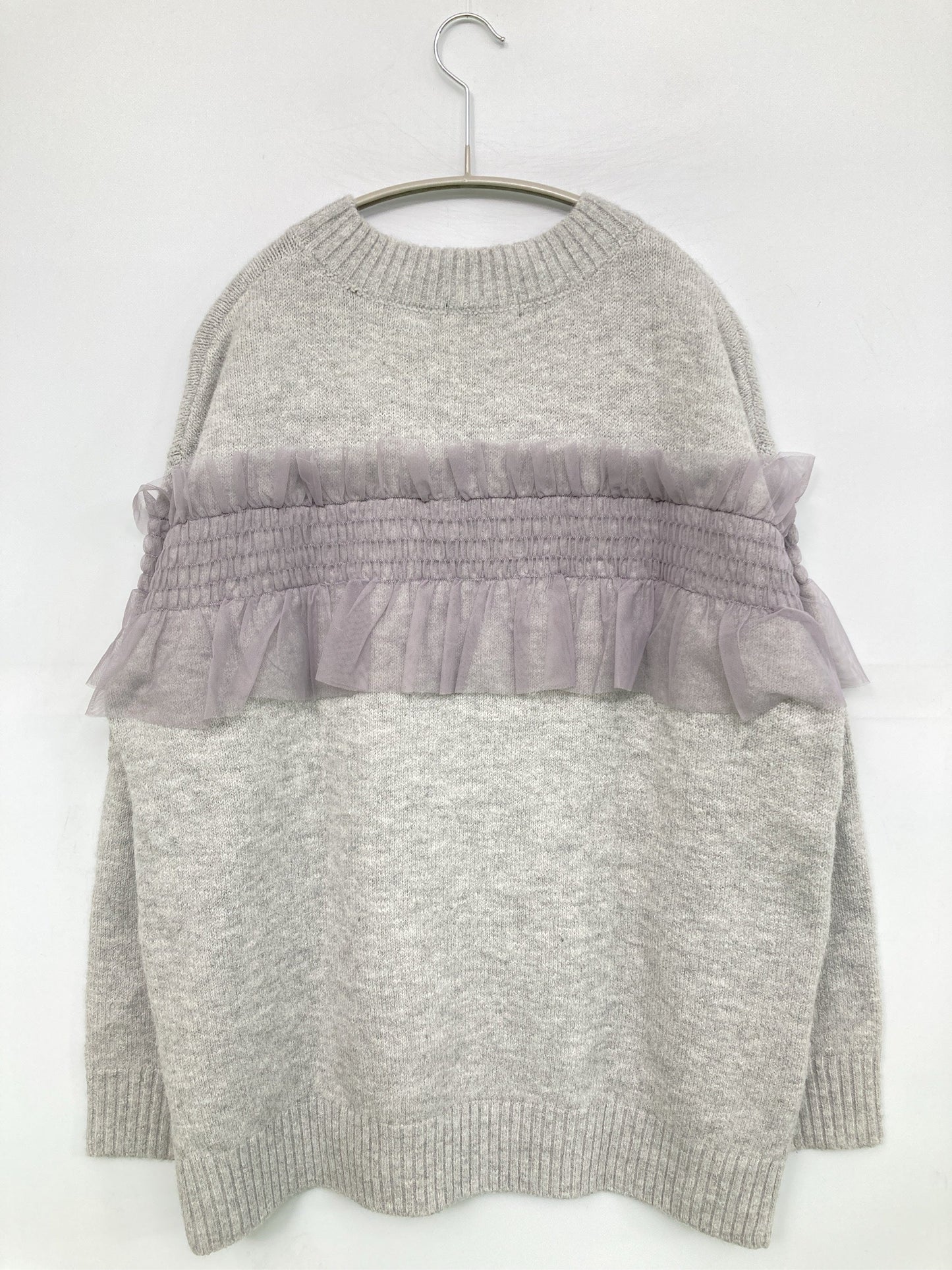 ニット/セーター/トップス/グレー/F