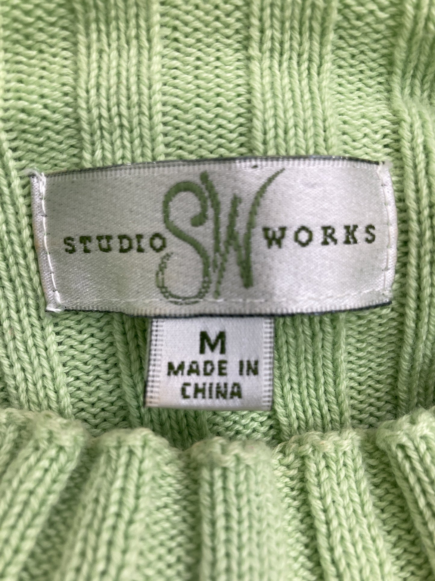 studio works/ニット/セーター/トップス/ライトグリーン/M