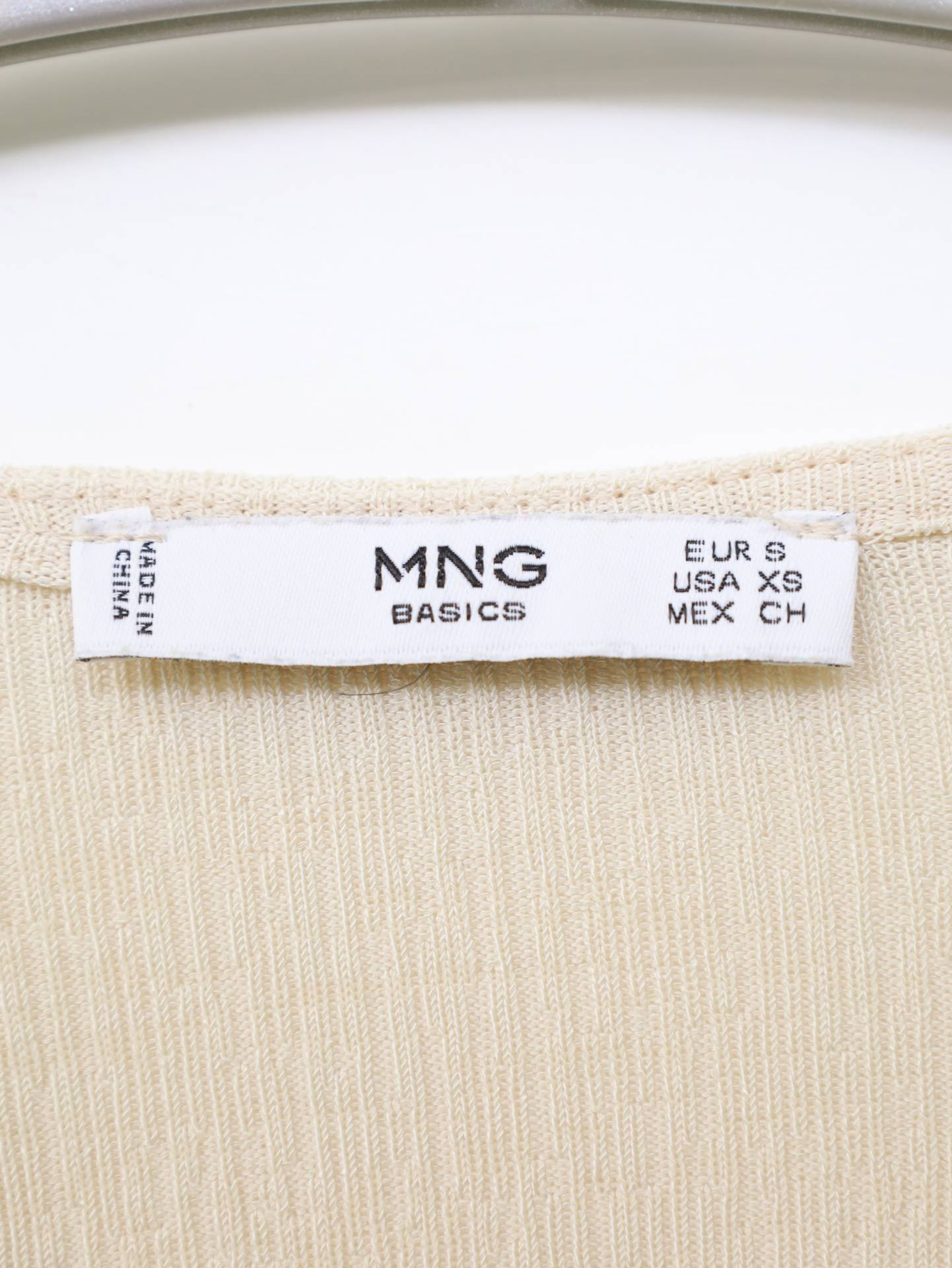 MNG/Tシャツ/カットソー/トップス/ベージュ/S