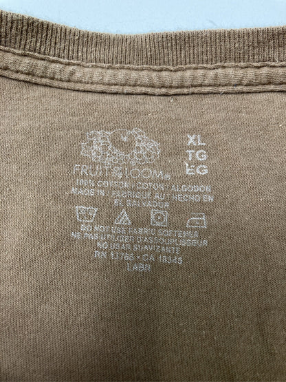 FRUIT OF THE LOOM/フルーツオブザルーム/Tシャツ/カットソー/トップス/ブラウン/XL