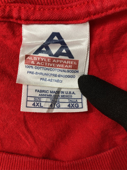 ALSTYLE APPAREL&ACTIVEWEAR/アルスタイルアパレルアンドアクティブウェア/Tシャツ/カットソー/トップス/レッド/4XL