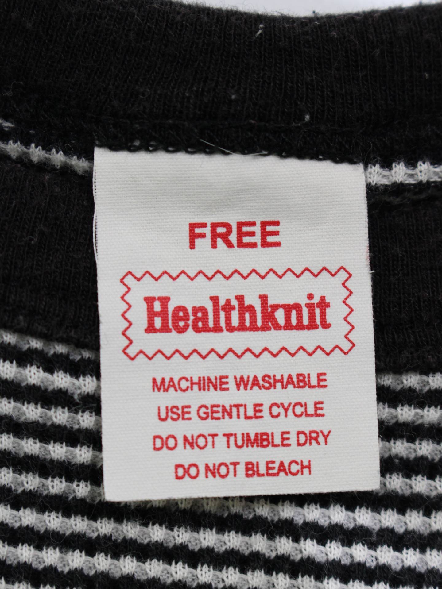Healthknit/Tシャツ/カットソー/トップス/ブラック/FREE