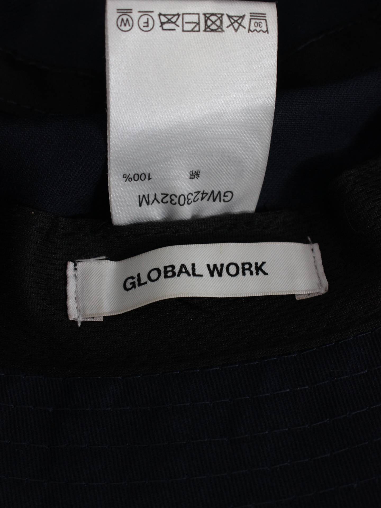 GLOBAL WORK/ハット/帽子/ブラック