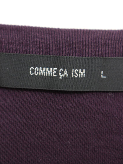 COMME CA ISM/Tシャツ/カットソー/トップス/パープル/L