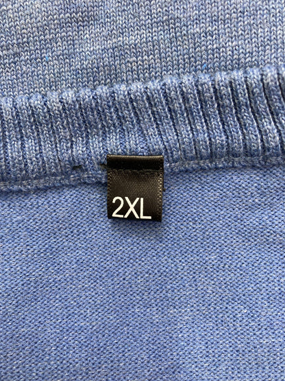 ニット/セーター/トップス/スカイブルー/2XL