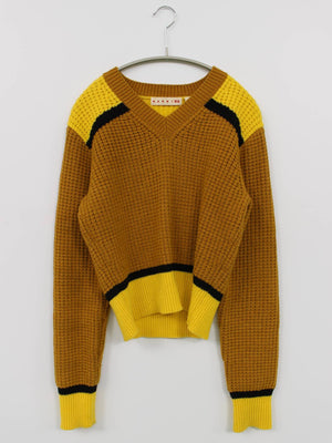 MARNI × UNIQLO/マルニユニクロ/ニット/セーター/トップス/ブラウン/M