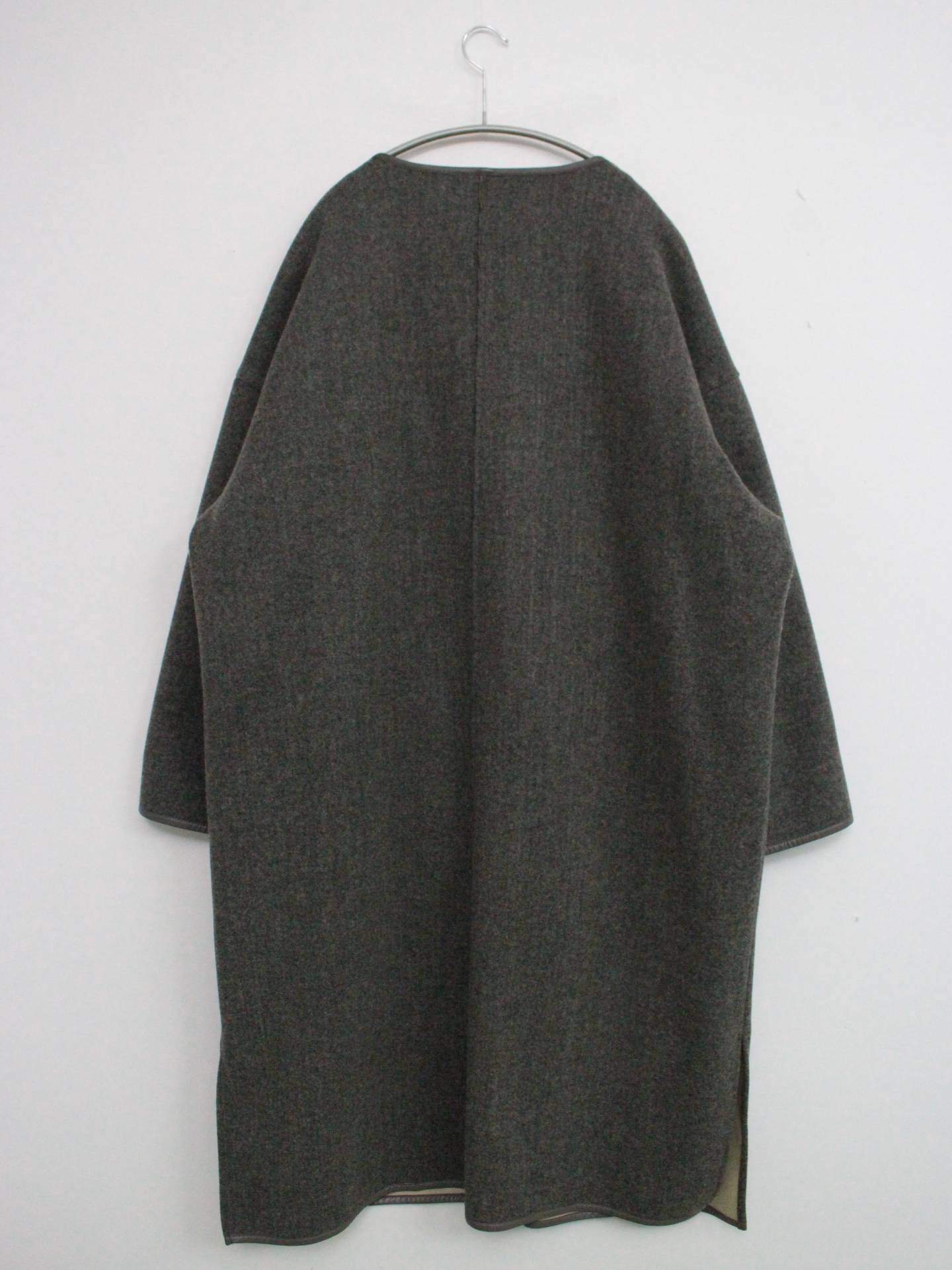 Samansa Mos2/サマンサモスモス/ノーカラーコート/ジャケット/アウター/グレー/F