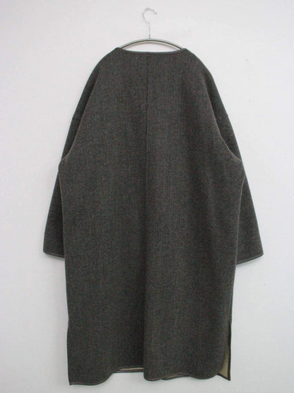 Samansa Mos2/サマンサモスモス/ノーカラーコート/ジャケット/アウター/グレー/F