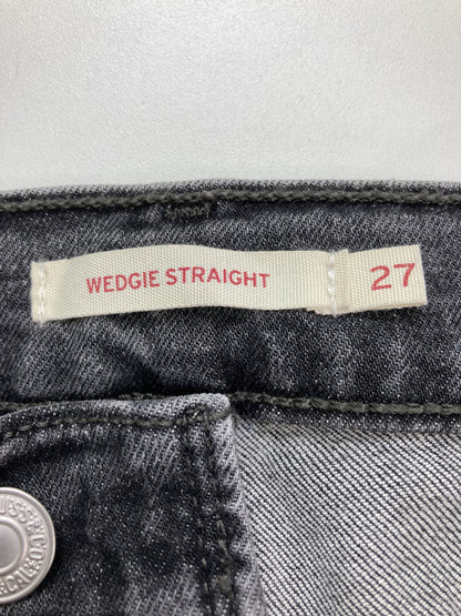 WEDGIE TRAIGTH/デニムパンツ/パンツ/ブラック/27