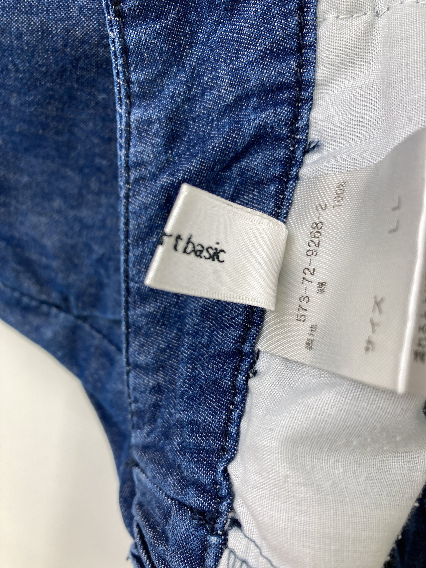 Comfort basic/コンフォートベーシック/デニムパンツ/パンツ/ネイビー/LL