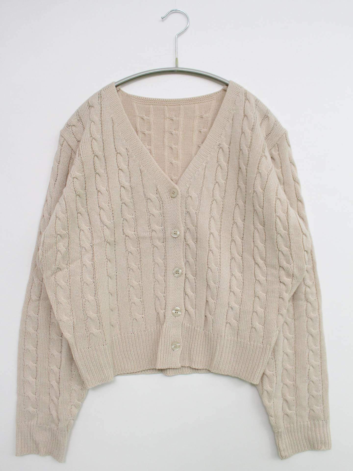 カーディガン/ボレロ/トップス/ベージュ