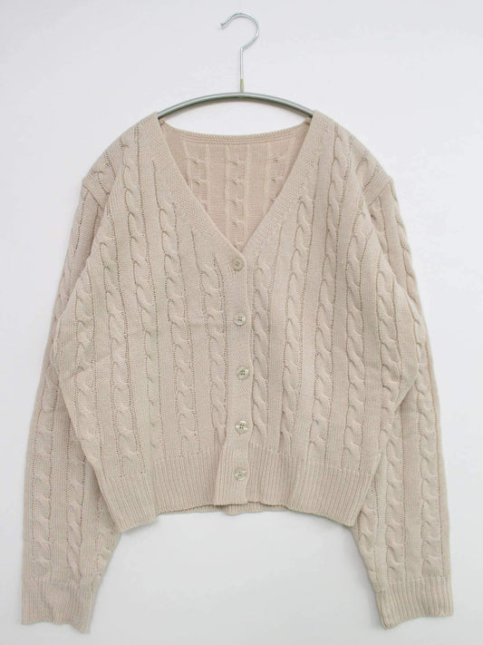 カーディガン/ボレロ/トップス/ベージュ