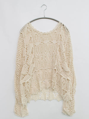 カーディガン/ボレロ/トップス/アイボリー