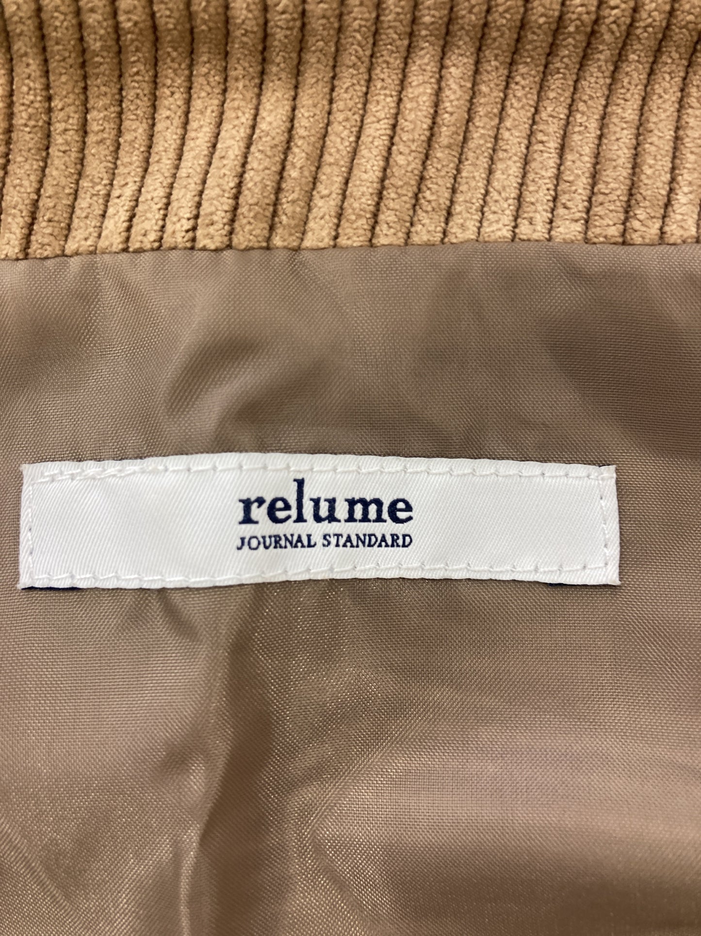 relume/レリューム/トレンチコート/ジャケット/アウター/ブラウン/38