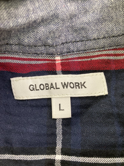 GLOBAL WORK/グローバルワーク/シャツ/ブラウス/トップス/ブルー/L