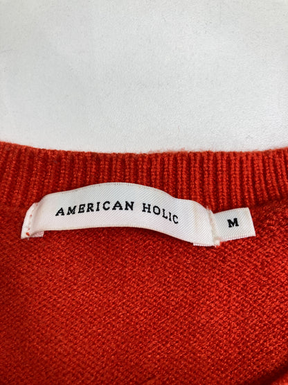 AMERICAN HOLIC/アメリカンホリック/ニット/セーター/トップス/オレンジ/M