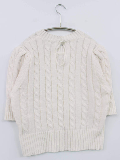 caraffinato/ニット/セーター/トップス/ホワイト/S