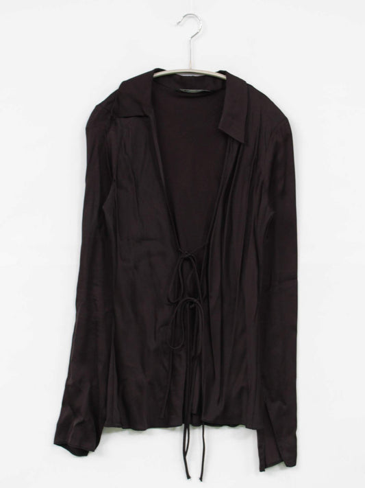 ZARA/ザラ/シャツ/ブラウス/トップス/ブラック/XS
