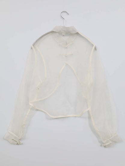 カーディガン/ボレロ/トップス/ホワイト/表記無し