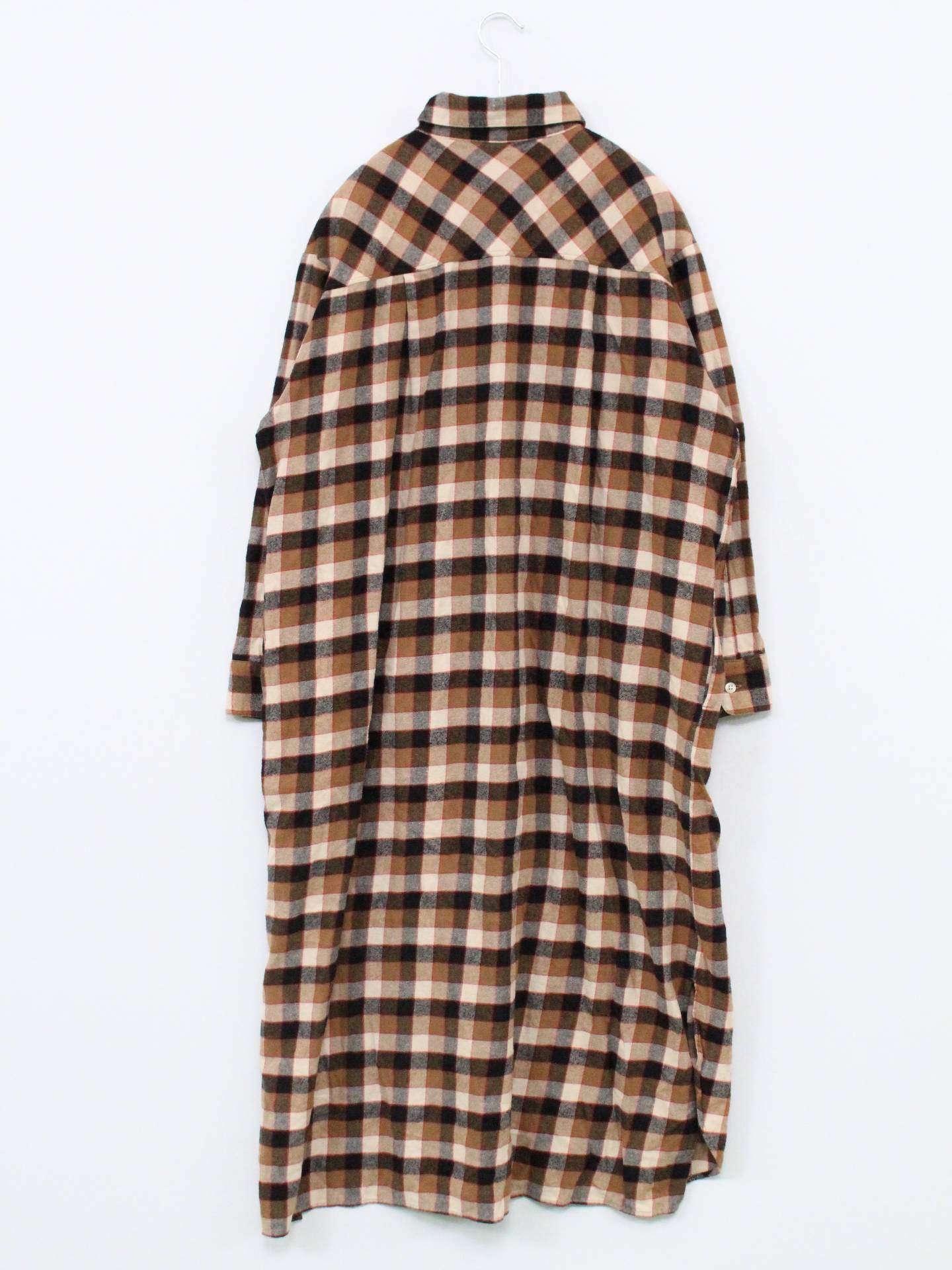 coen/シャツワンピース/ワンピース/ドレス/ブラウン/FREE