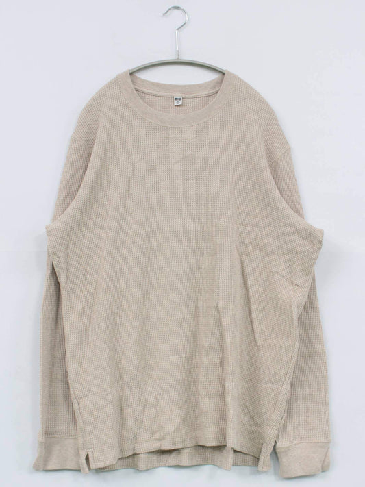 UNIQLO/ユニクロ/Tシャツ/カットソー/トップス/ベージュ/XL