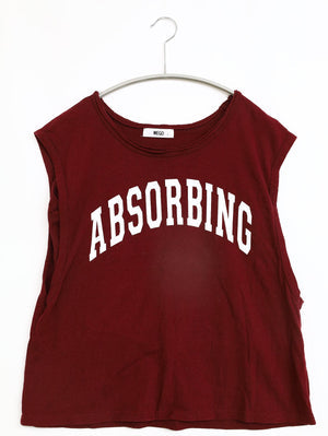 WEGO/ウィゴー/ノースリーブ/トップス/レッド/F