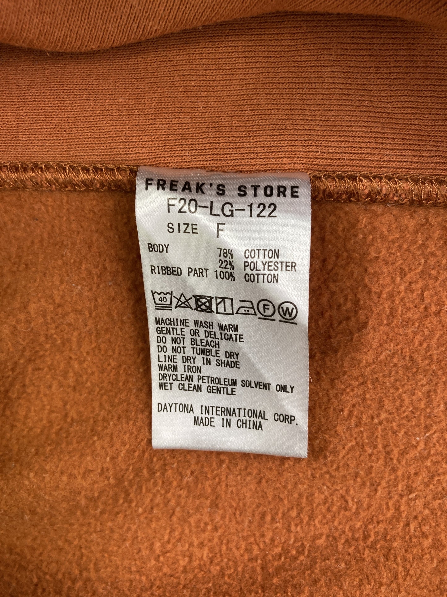 FREAK'S STORE/フリークスストア/スウェット/トップス/オレンジ/F