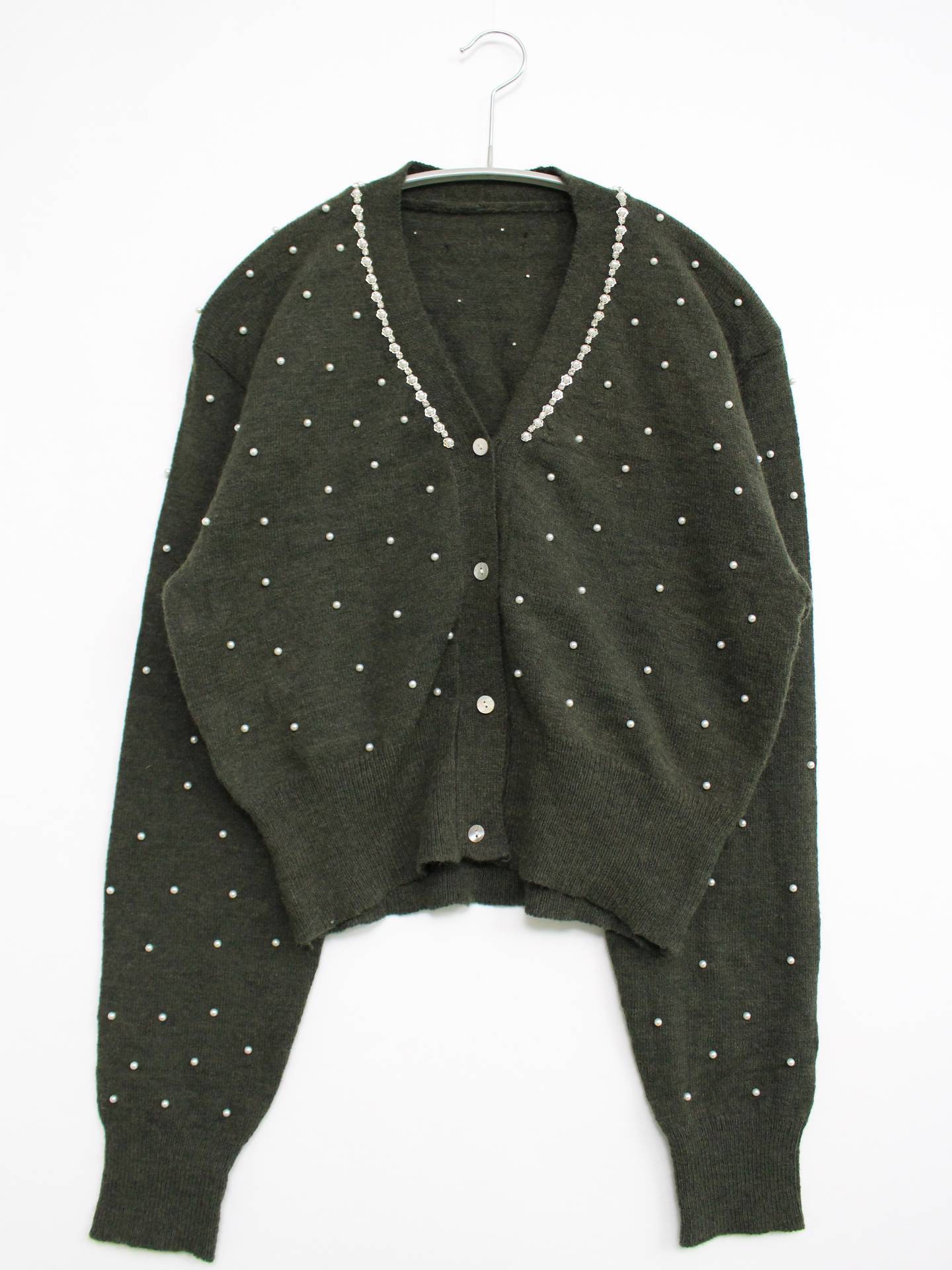 caraffinato/カーディガン/ボレロ/トップス/グリーン/S