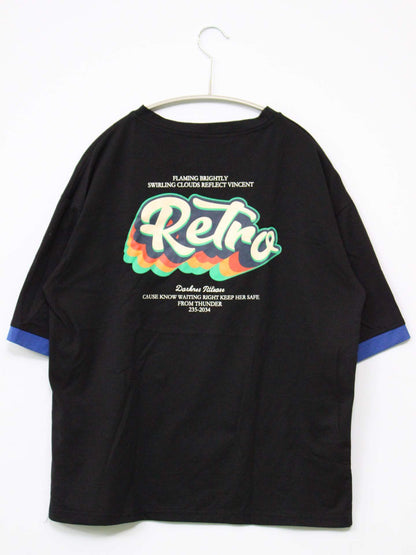 Tシャツ/カットソー/トップス/ブラック/L