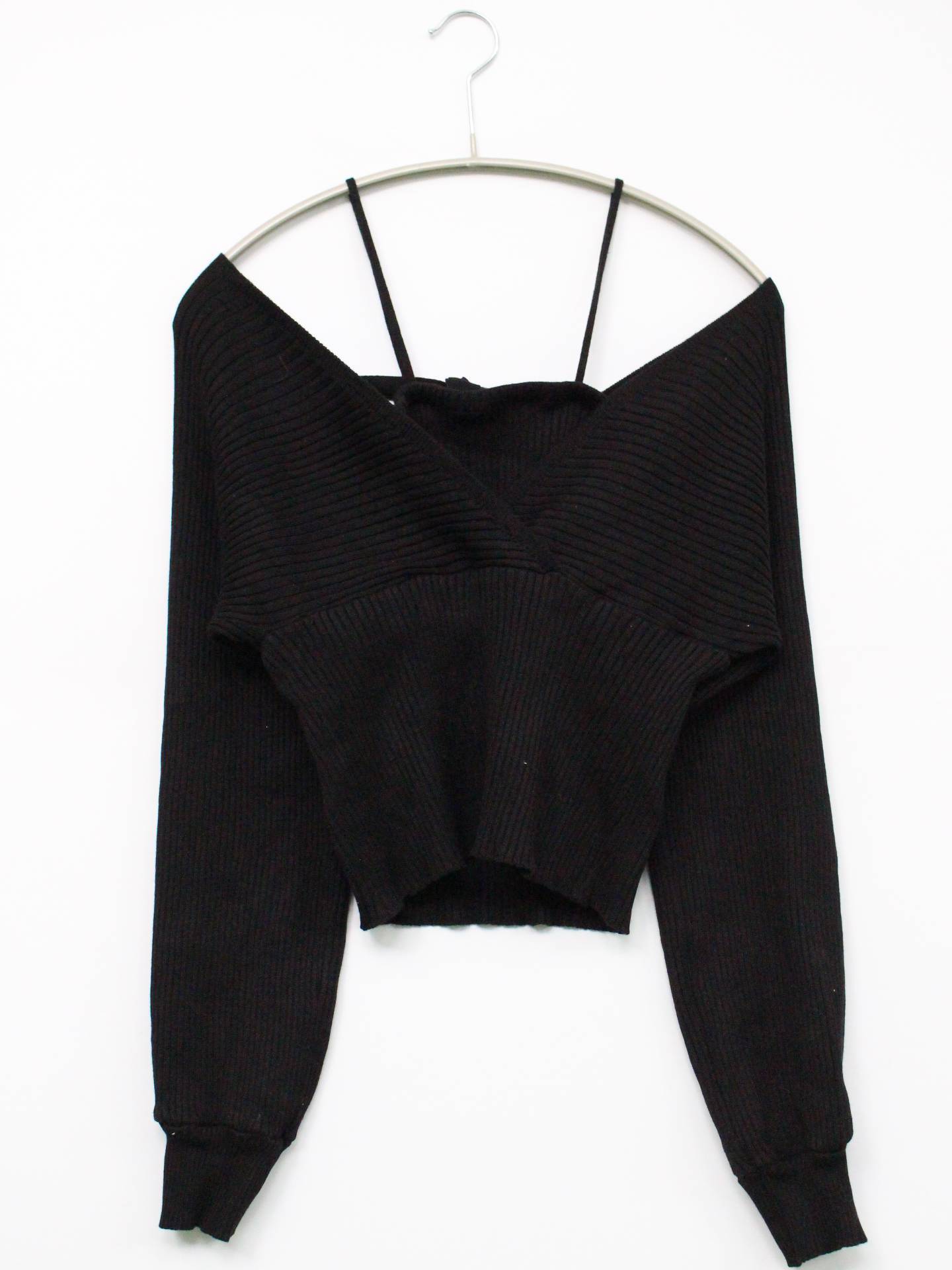 Tシャツ/カットソー/トップス/ブラック/ONE-SIZE