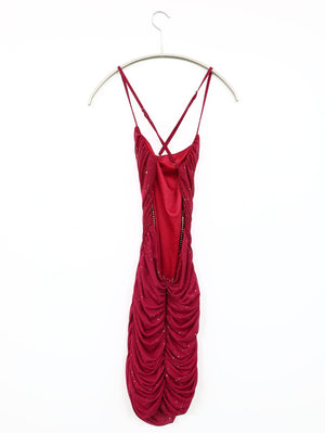 ドレス/ワンピース/ドレス/レッド/S