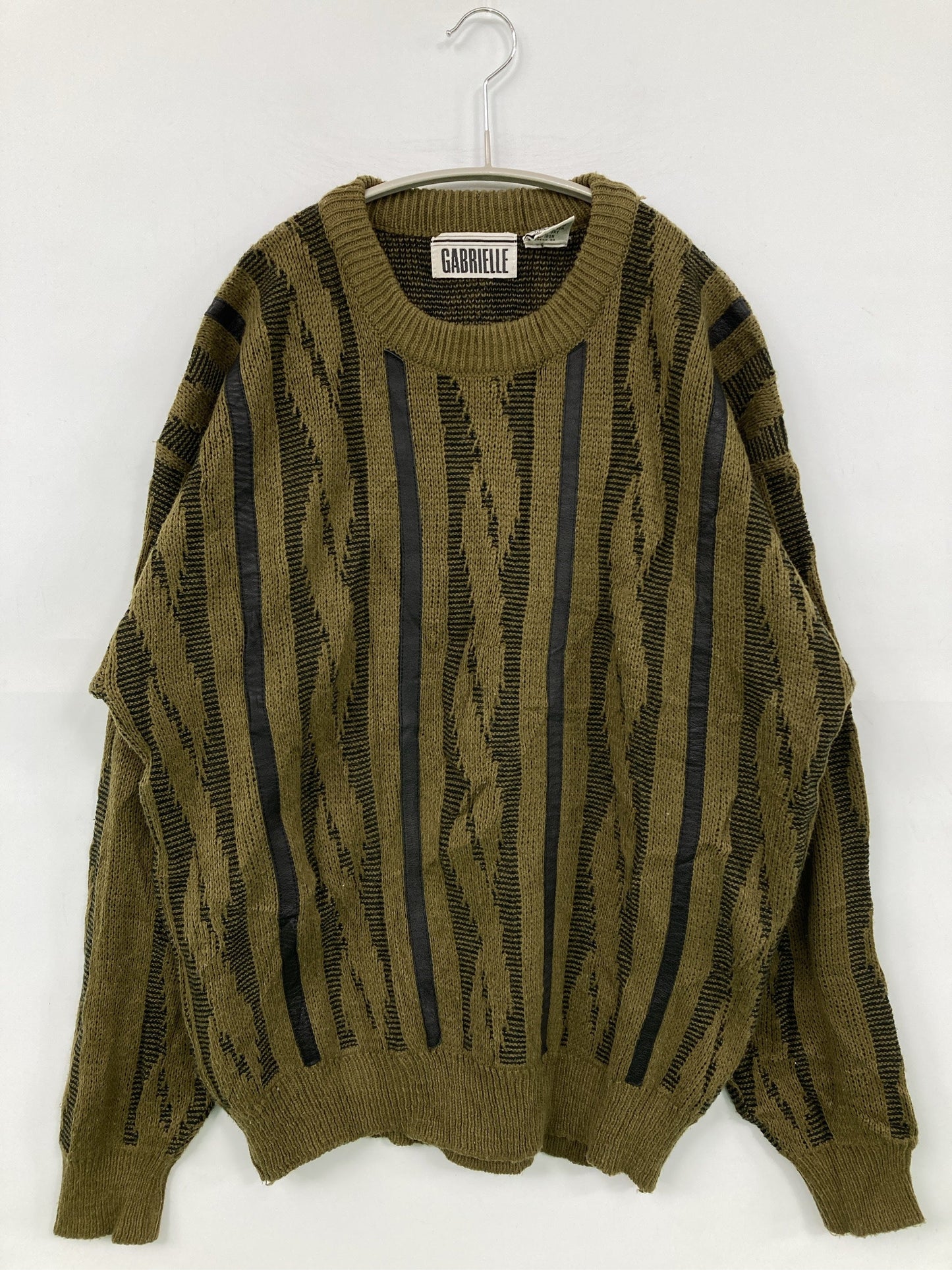 GABRIELLE/ニット/セーター/トップス/カーキ/L