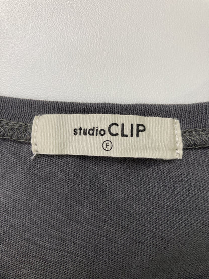 studio CLIP/スタディオクリップ/Tシャツ/カットソー/トップス/グレー/F