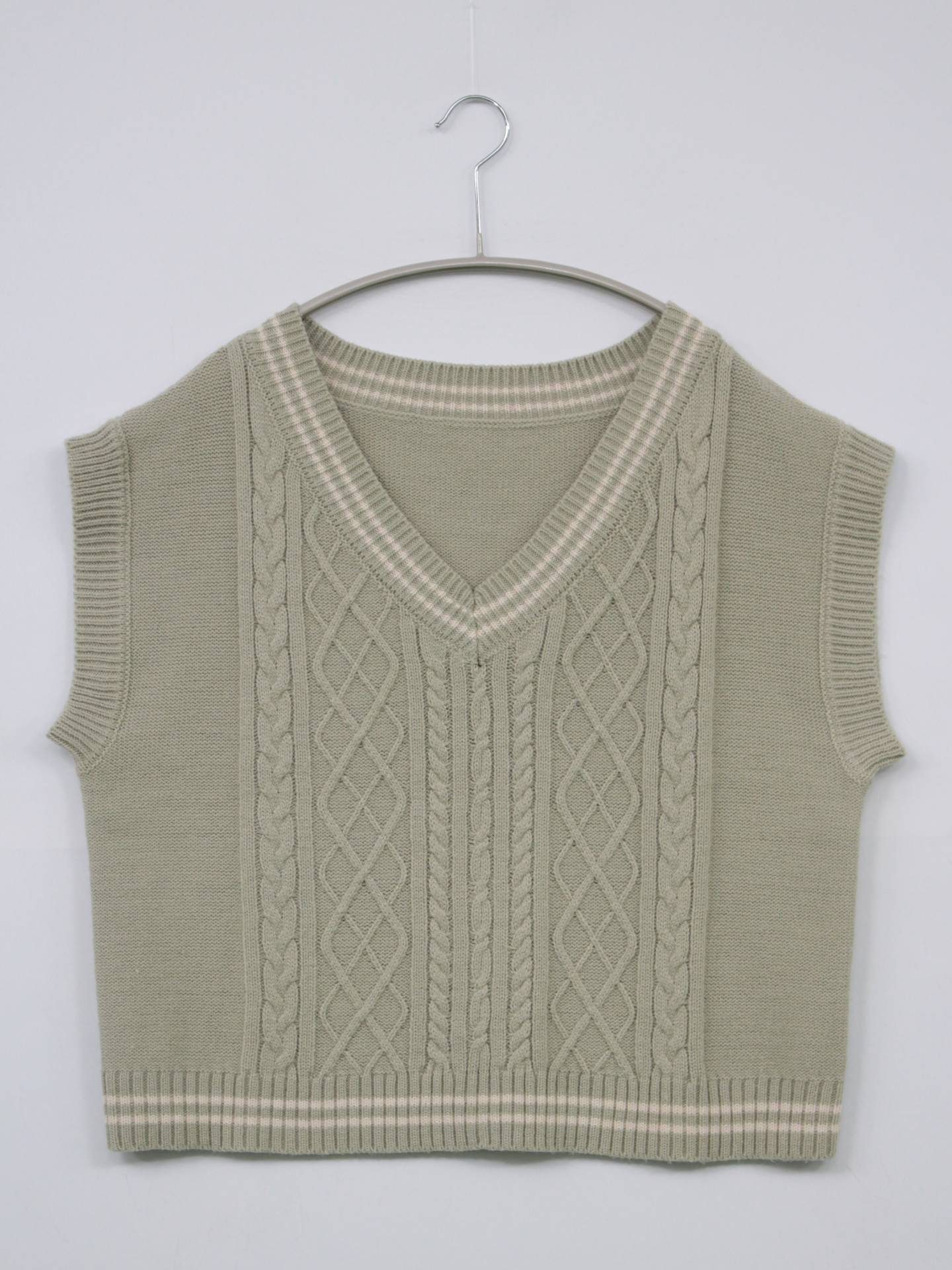 ベスト/トップス/ライトグリーン/M