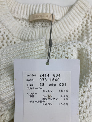 CROLLA/クローラ/ニット/セーター/トップス/ホワイト/38