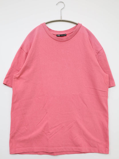ZARA/Tシャツ/カットソー/トップス/ピンク/M