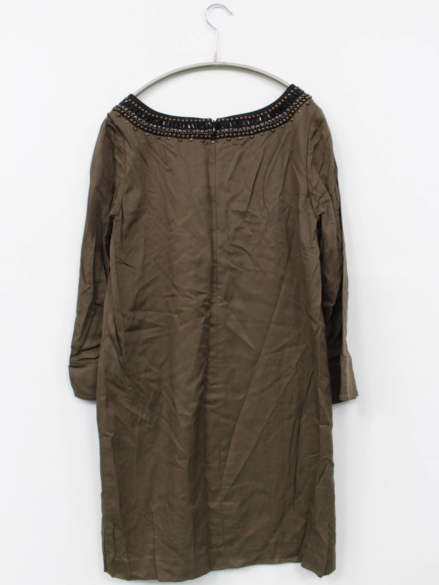 Diagram/チュニック/ワンピース/ドレス/カーキ/36