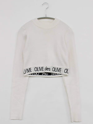 OLIVE des OLIVE/オリーブデオリーブ/ニット/セーター/トップス/ホワイト/F