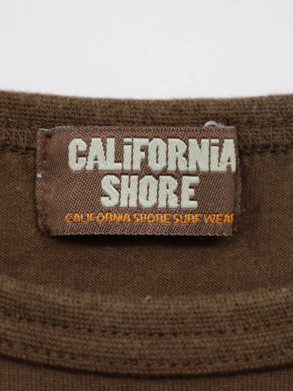 CALiFORNiA SHORE/Tシャツ/カットソー/トップス/ブラウン/L