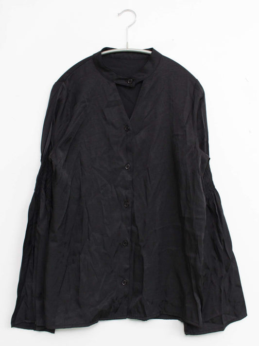 Adoon plain/シャツ/ブラウス/トップス/ブラック/F