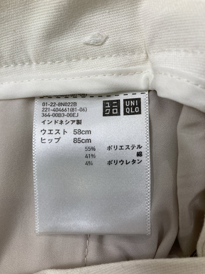 UNIQLO/ユニクロ/その他パンツ/パンツ/ホワイト/ウエスト58cm ヒップ85cm