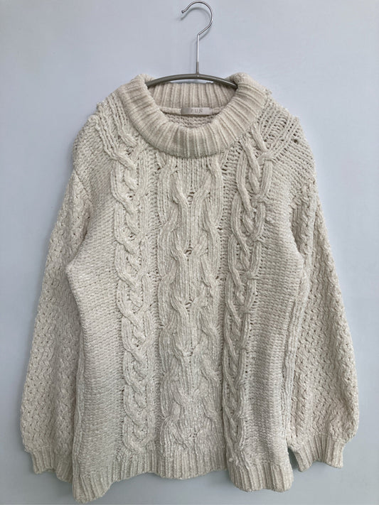 FUN/ファン/ニット/セーター/トップス/ホワイト/F