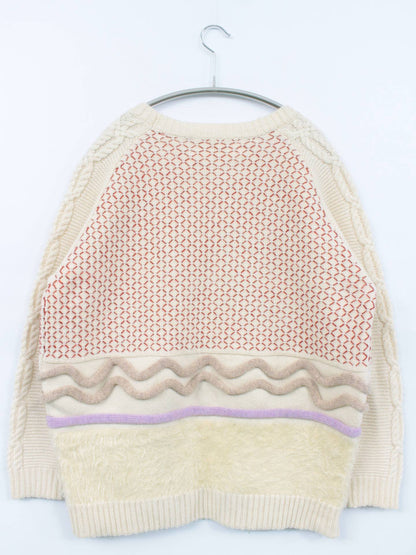 bulle de savon/ニット/セーター/トップス/アイボリー/F